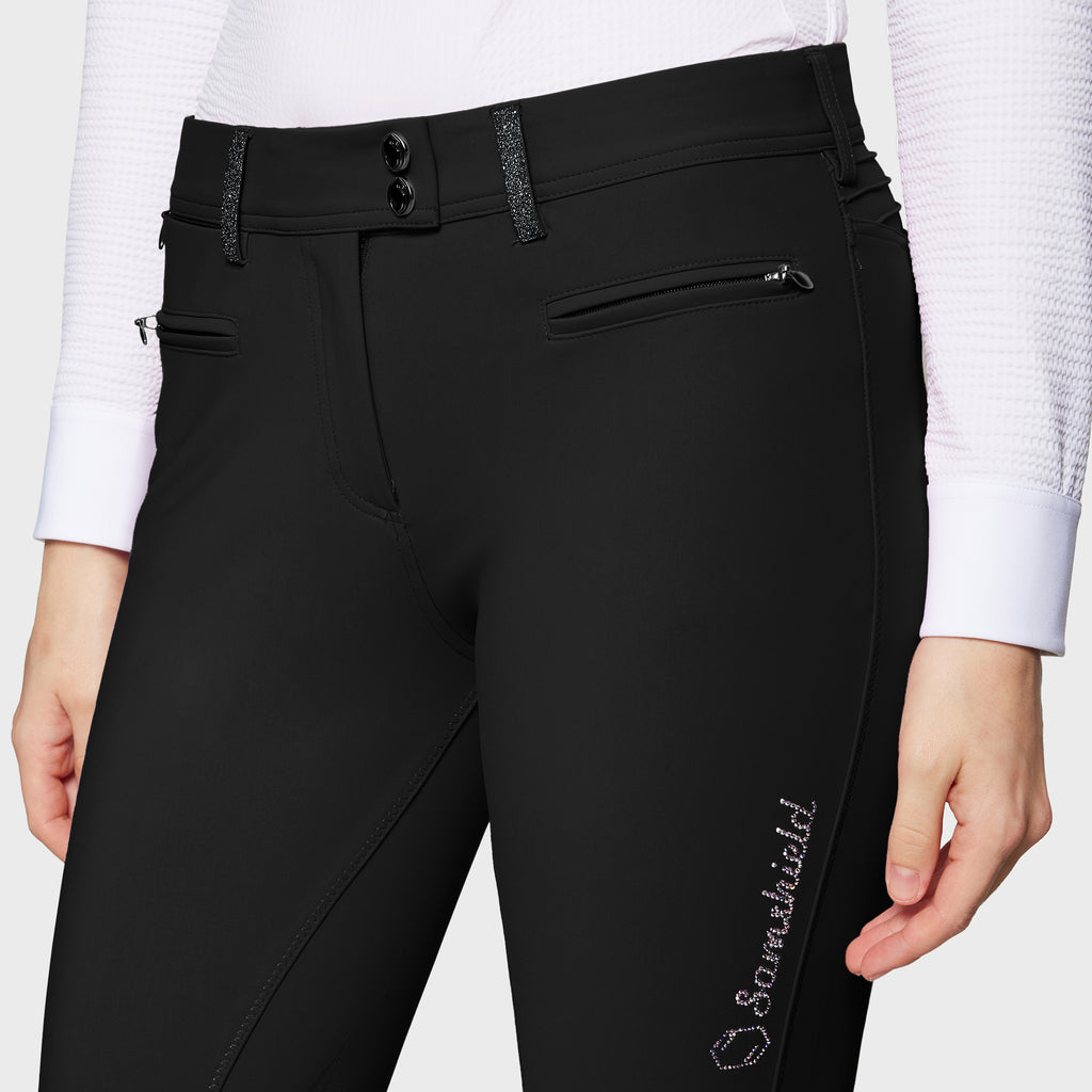 Pantalon d'équitation full grip femme Diana noir Mountain Horse | OHLALA Pantalon d'équitation full grip femme Diana noir Mountain Horse | OHLALA