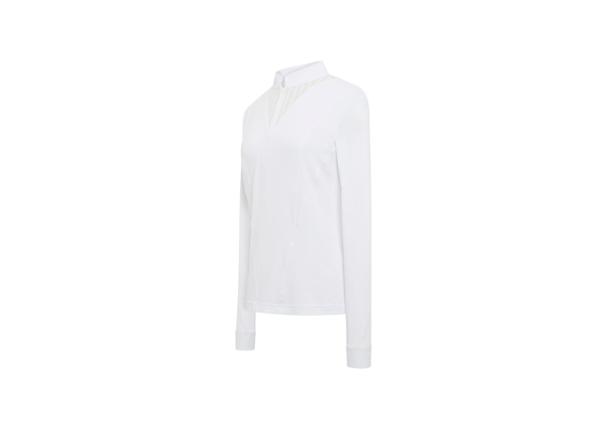 Samshield Polo de concours manches longues femme Bianca blanc